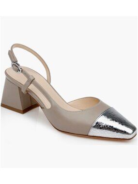 New Dee Ocleppo Naples Cap Toe Slingback Pump Sz US 8